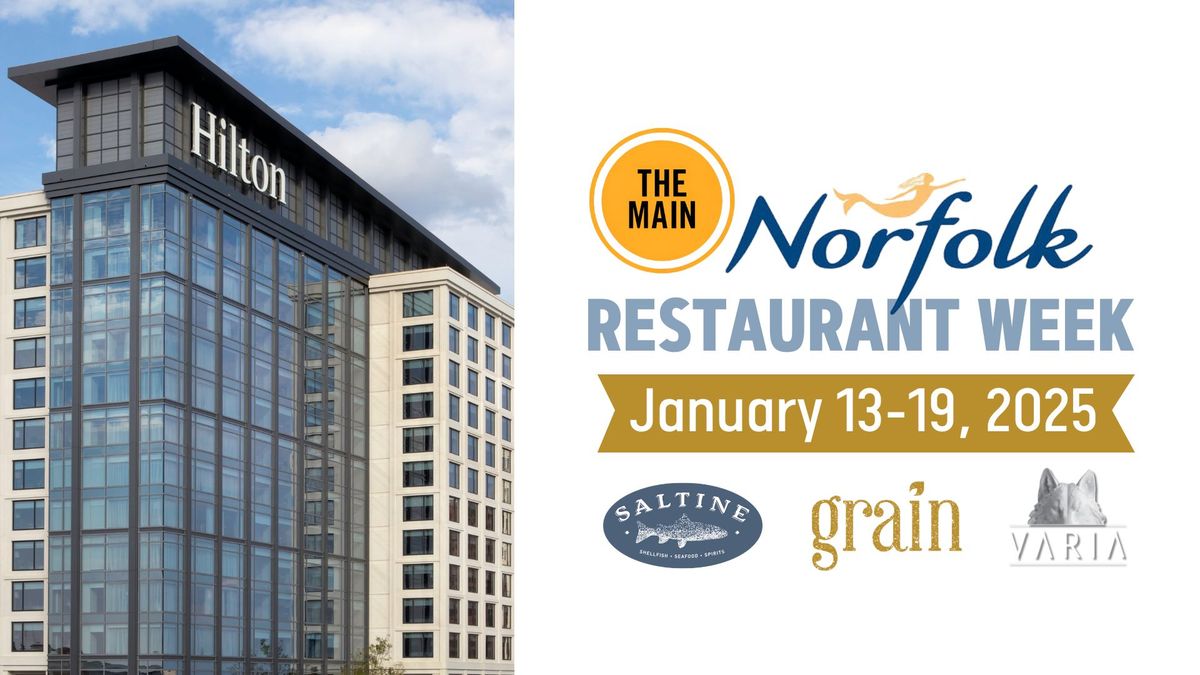 Downtown Norfolk Restaurant Week at THE MAIN