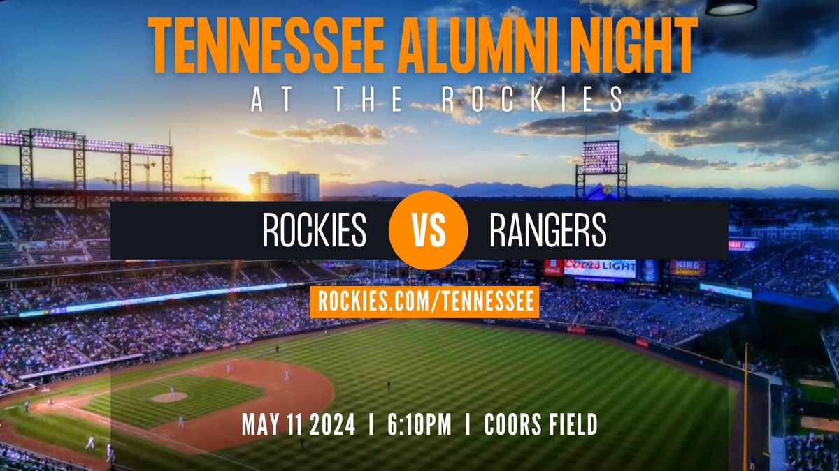 Tennessee Alumni Night at the Rockies