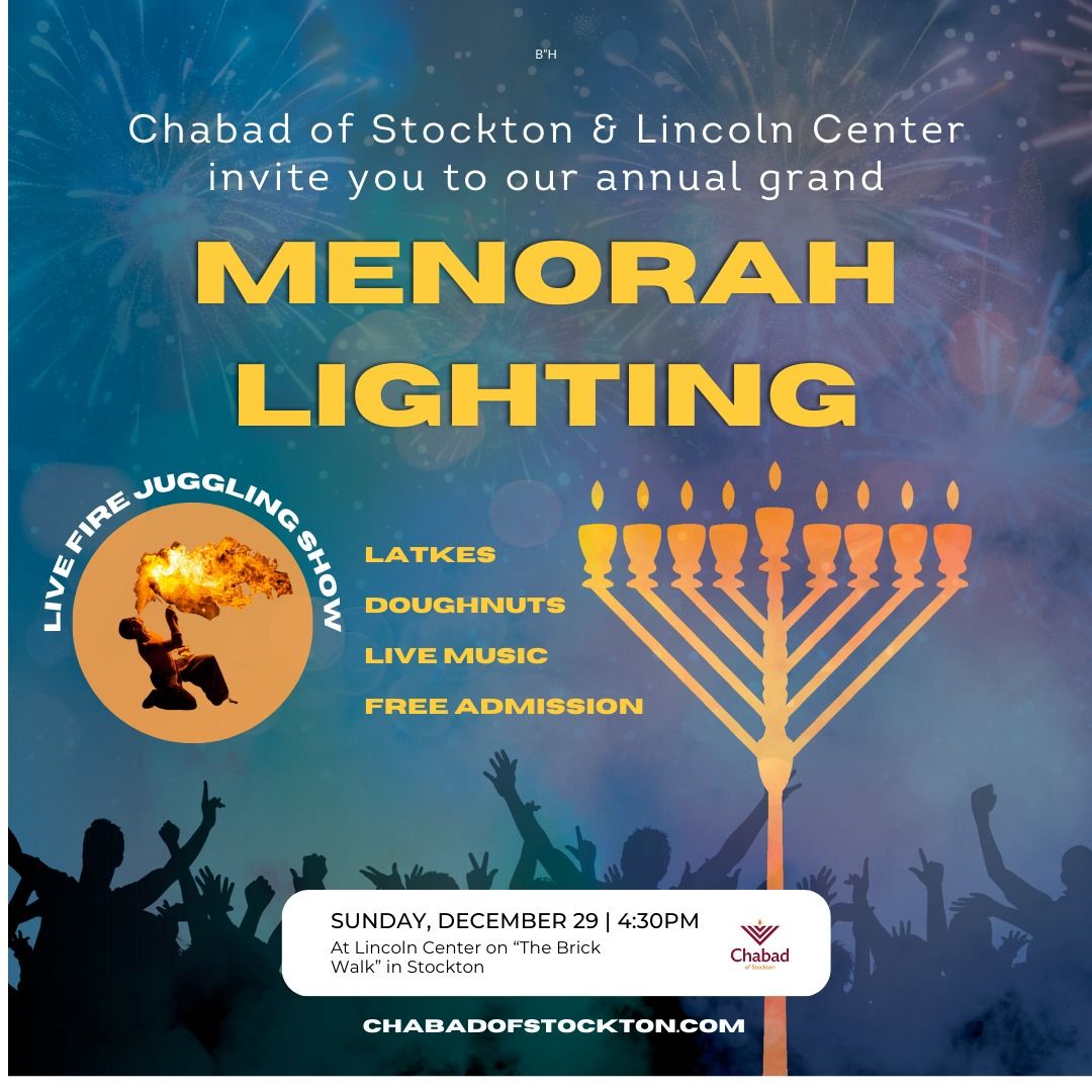 Menorah Lighting & Fire Juggling Show