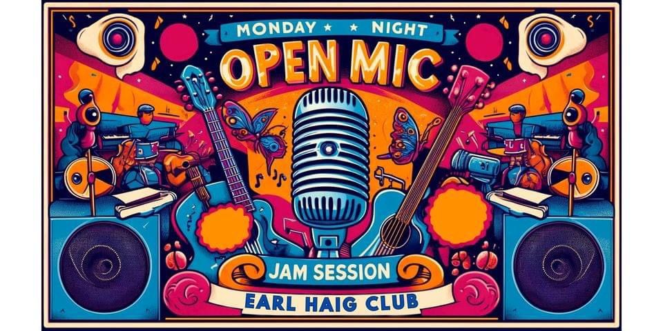  Monday Night Open Mic and Jam Session with Mark Pontin