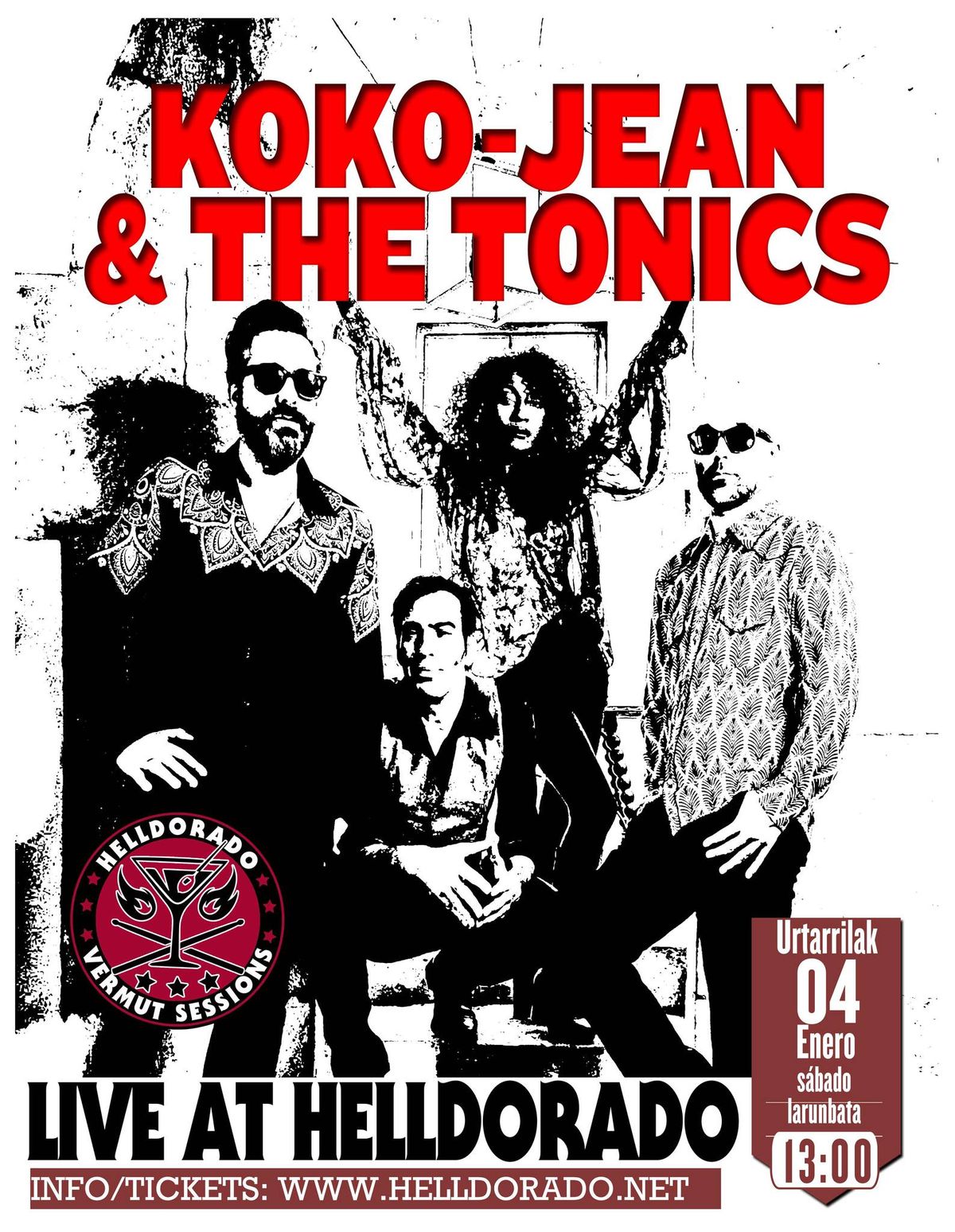 Koko-Jean & The Tonics en sesi\u00f3n vermut