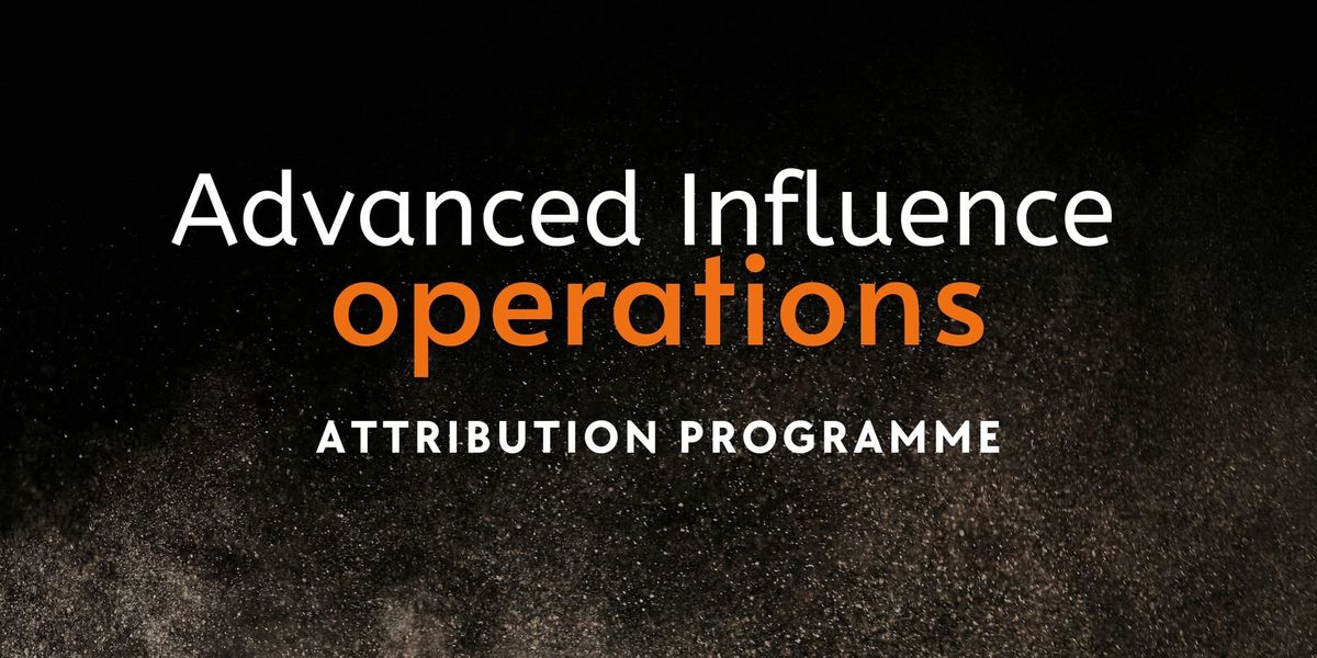 Advanced Influence Operations Attribution Training Program