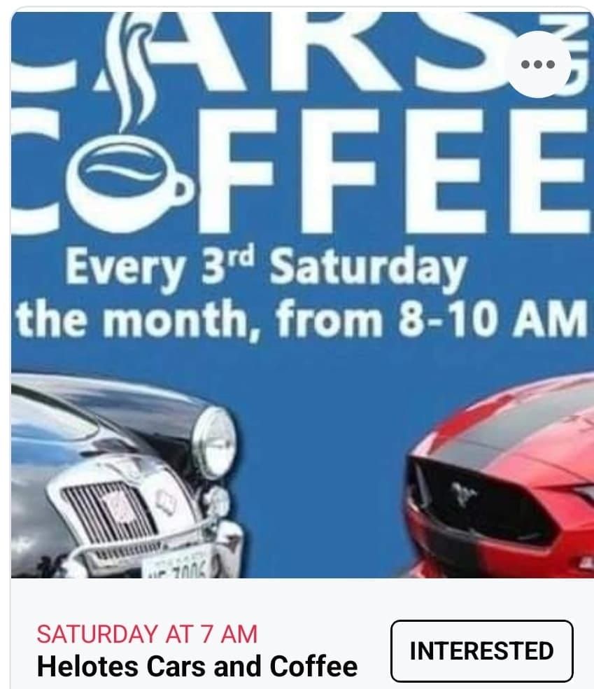 Helotes Cars and Coffee 