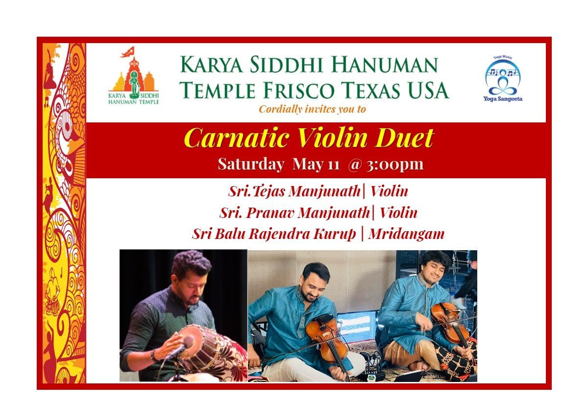 Carnatic Violin Duet by Boston Brothers