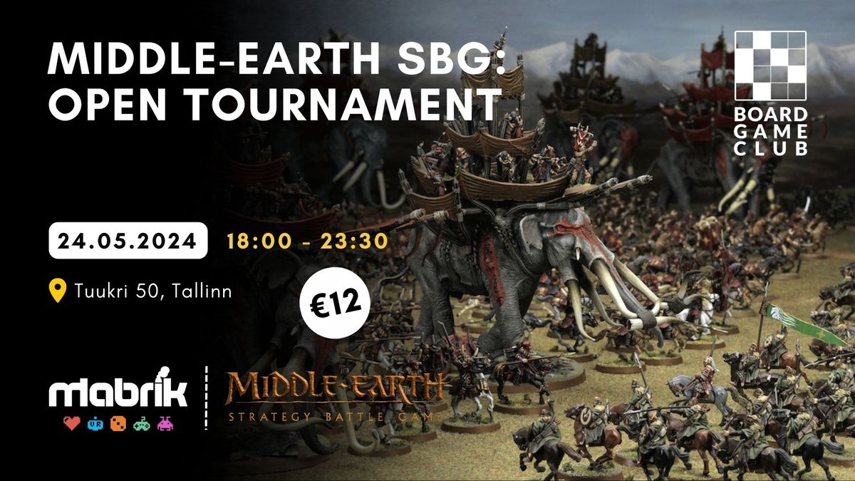 Middle-Earth SBG: Open Tournament