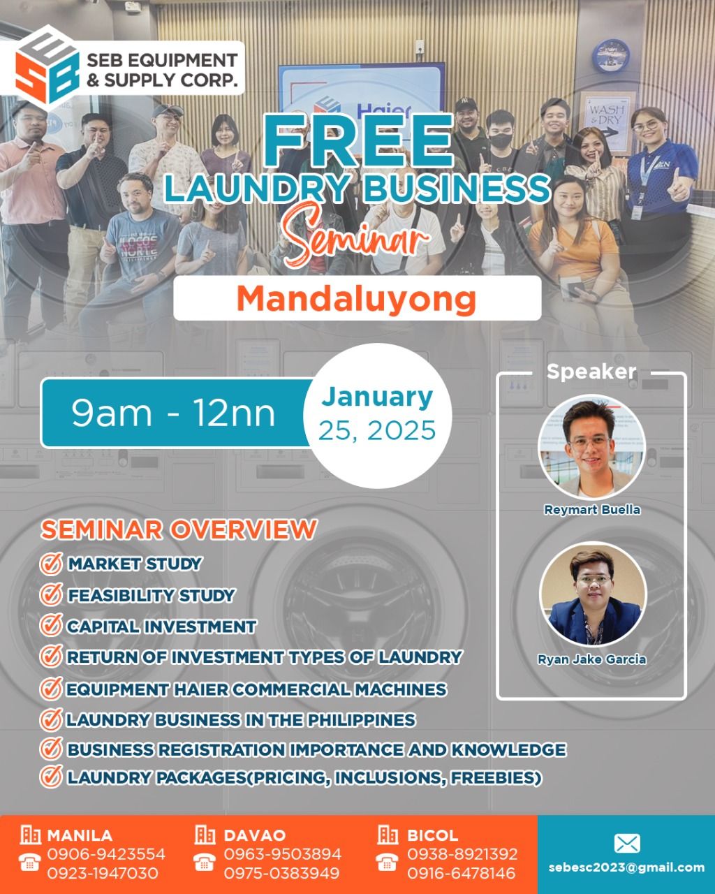 FREE LAUNDRY BUSINESS SEMINAR - MANDALUYONG