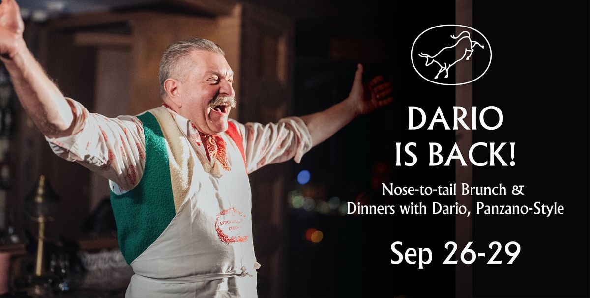 Dario is Back in Town: Dinners and Brunches with Dario Cecchini at Carna