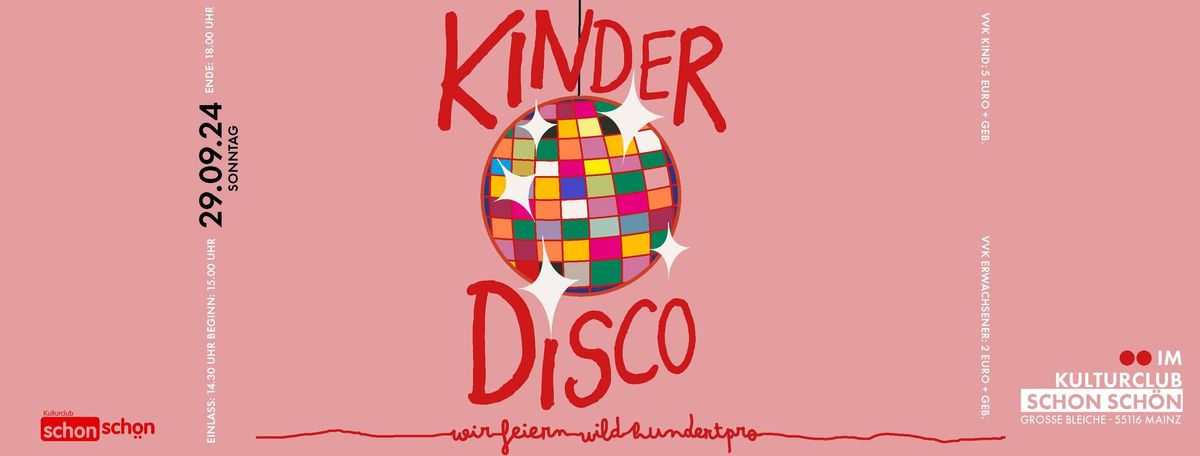 Kinderdisco im Kulturclub schon sch\u00f6n