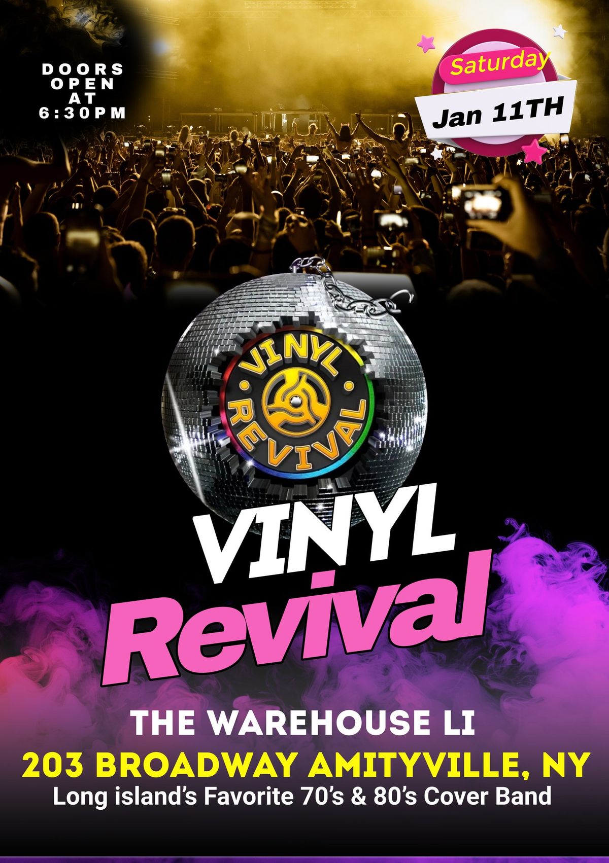 Vinyl Revival The Warehouse LI Jan 11TH 