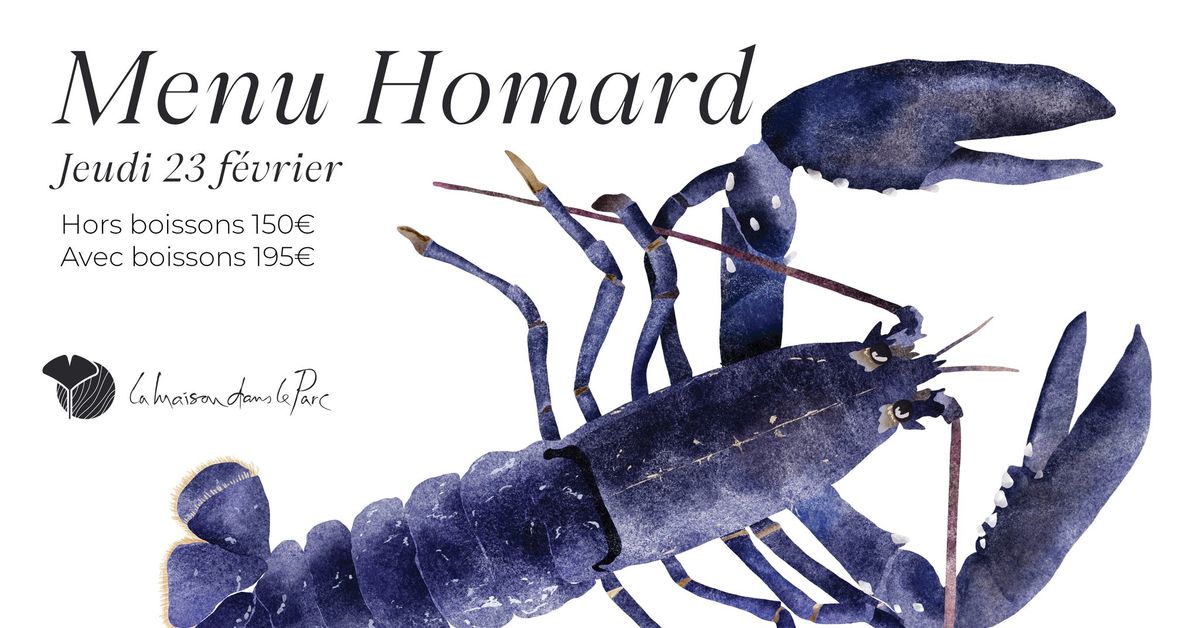 Menu Homard - La Maison dans le Parc \u2b50