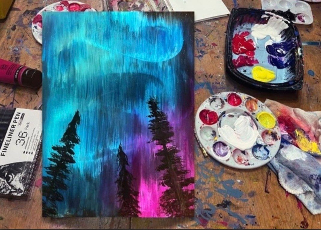 Acrylic Painting Workshop: Northern Lights 