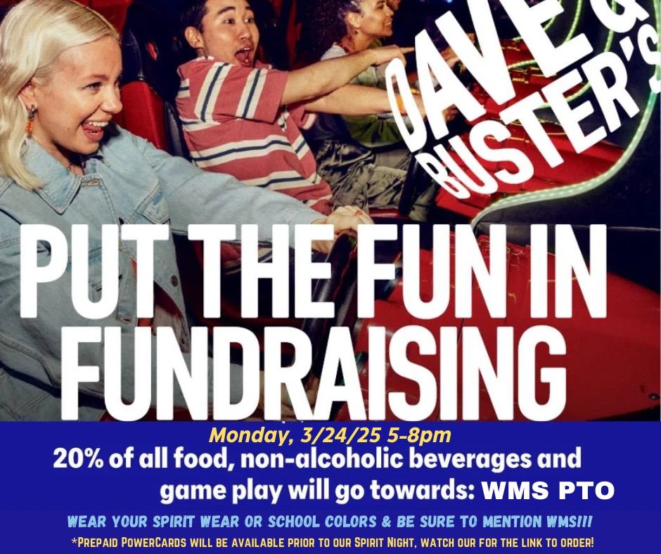 Dave & Buster\u2019s Spirit Night (and PowerCard Sale!)