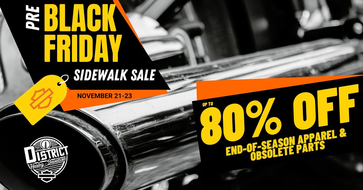 Pre-Black Friday Sidewalk Event