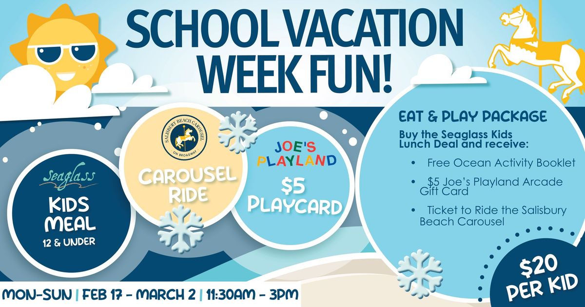 Eat & Play Package - School Vacation Week Fun! 