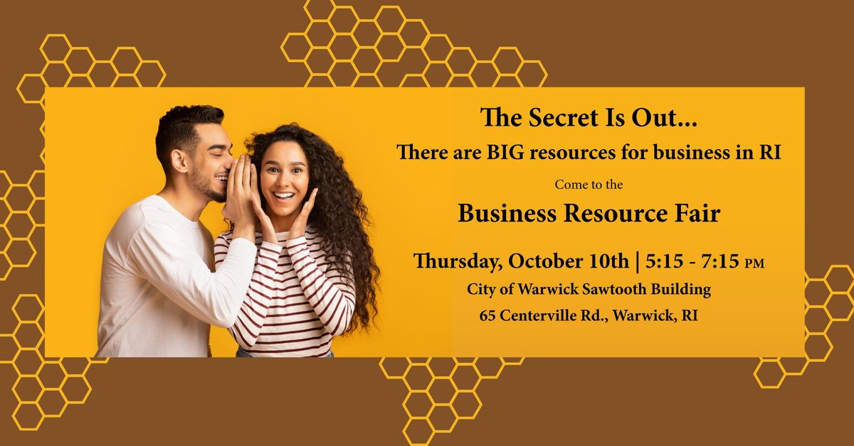 Business Resource Fair  - Thurs., October 10