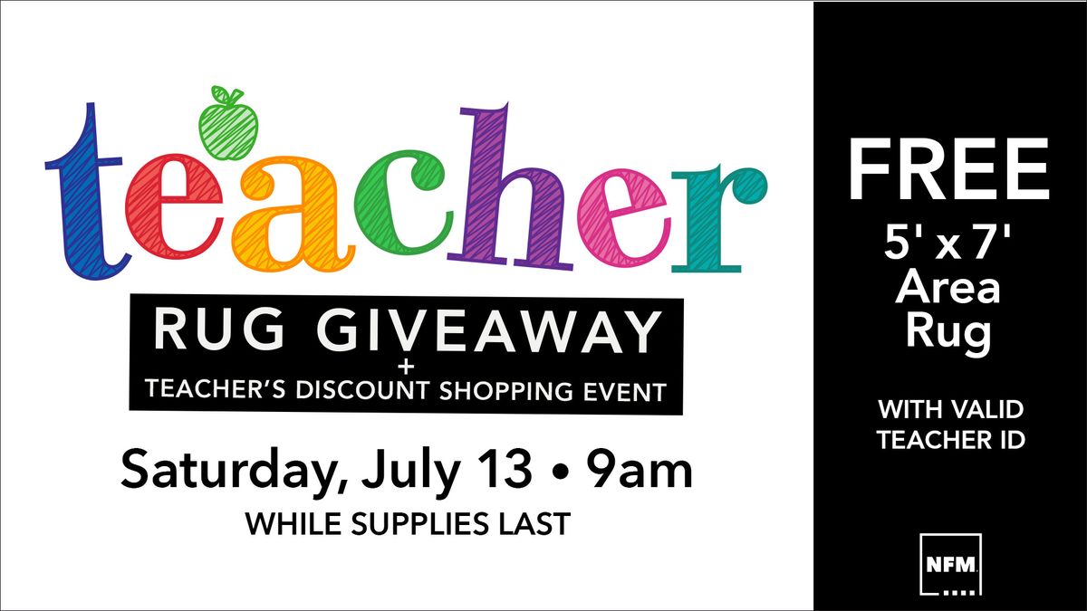 Teacher Rug Giveaway - Dallas