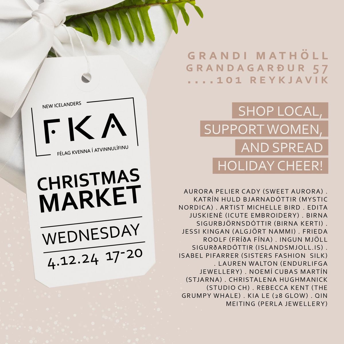 FKA New Icelanders - Christmas Market