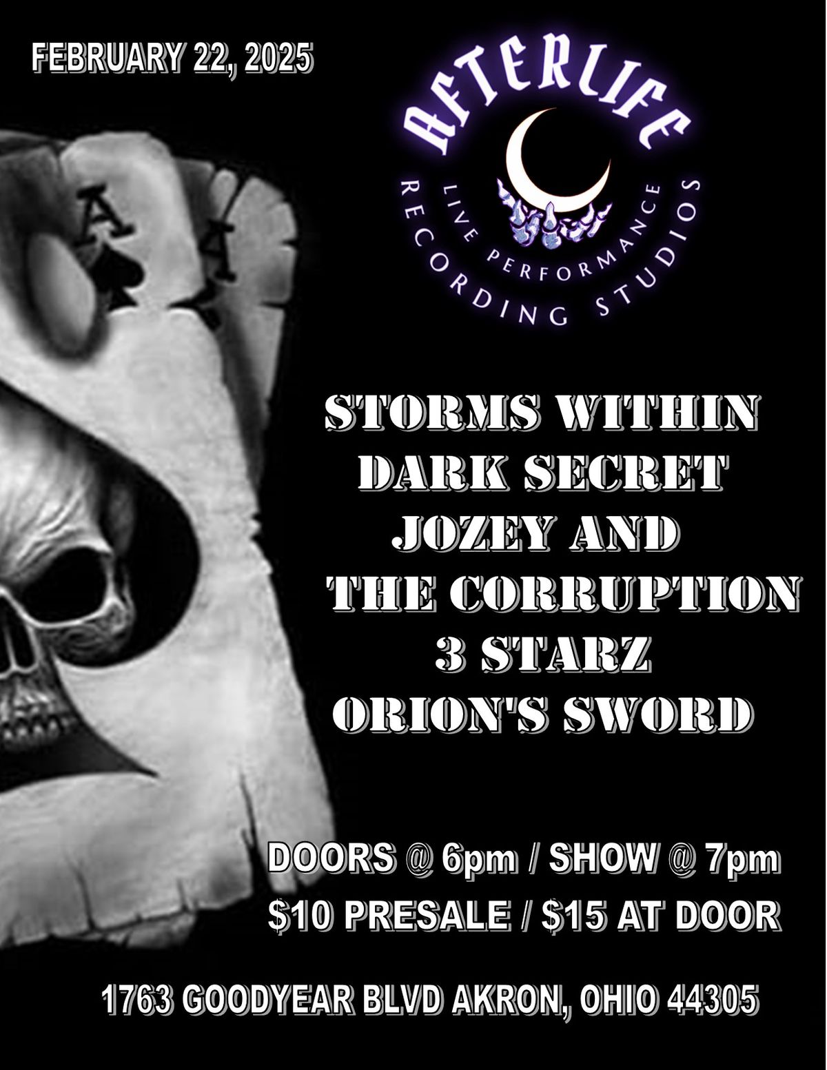 Storms Within, Dark Secret, Jozey and the Corruption, 3 Starz, Orion's Sword