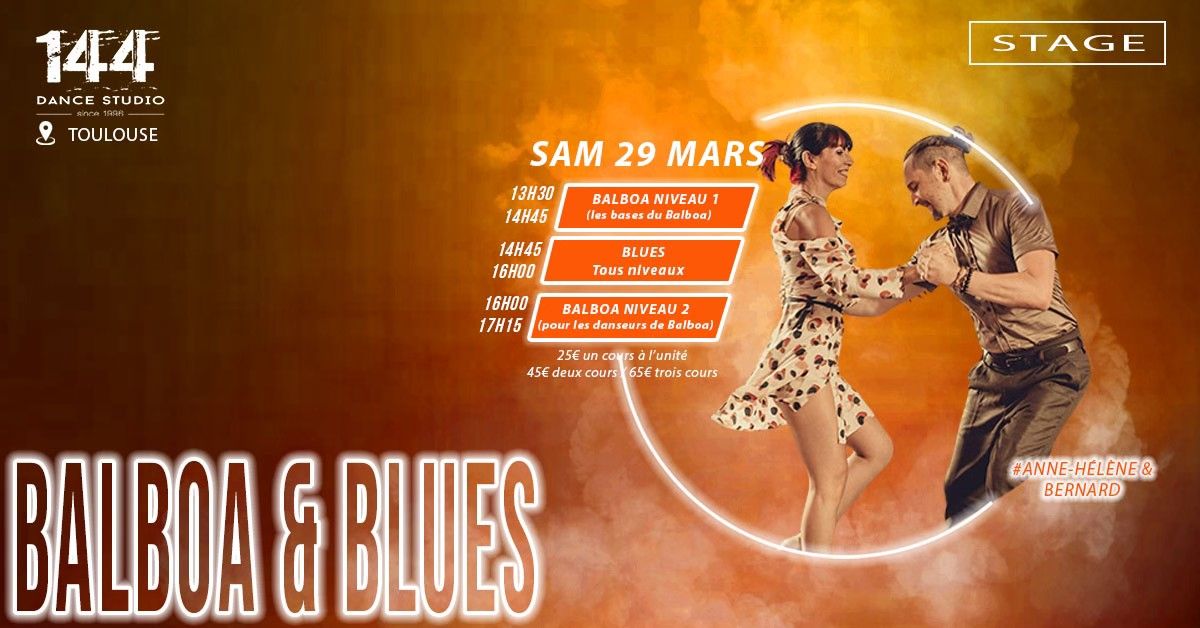 Stage BALBOA & BLUES avec Anne-H\u00e9l\u00e8ne et Bernard