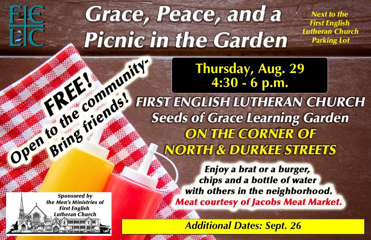 August Men's Ministry *FREE* Picnic in the Garden