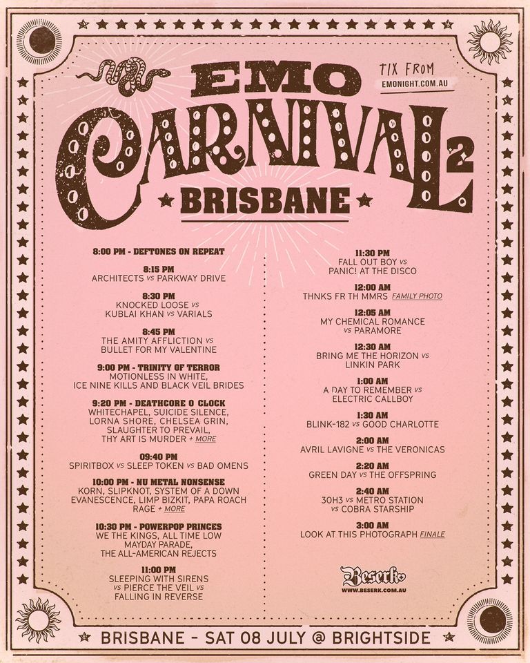 Emo Carnival 2 Brisbane - Emo Night July