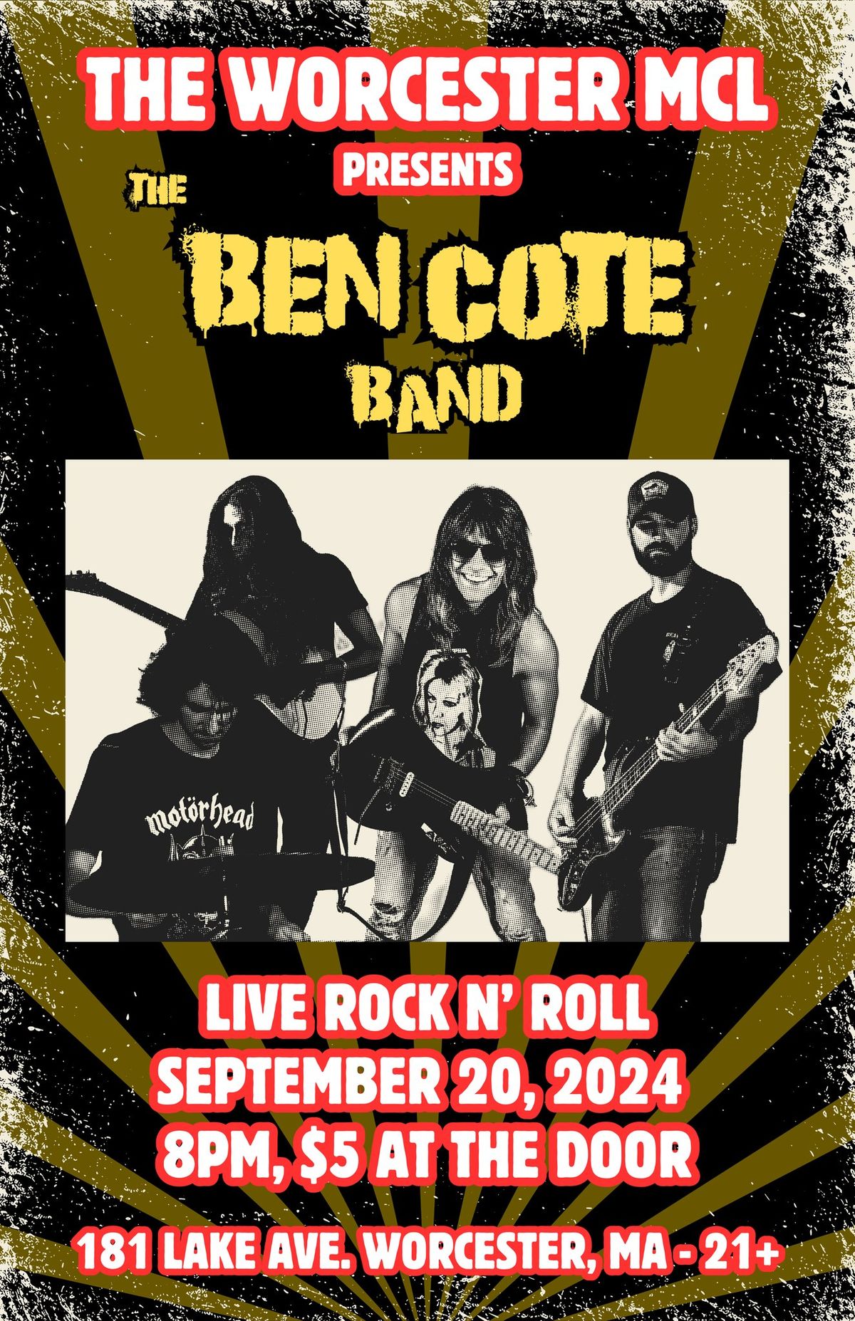 The Ben Cote Band @ The Worcester MCL (September)