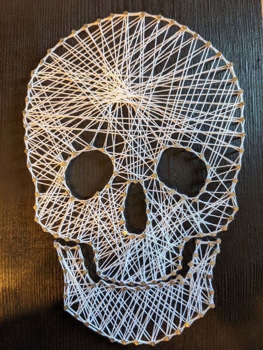 Skull String Art