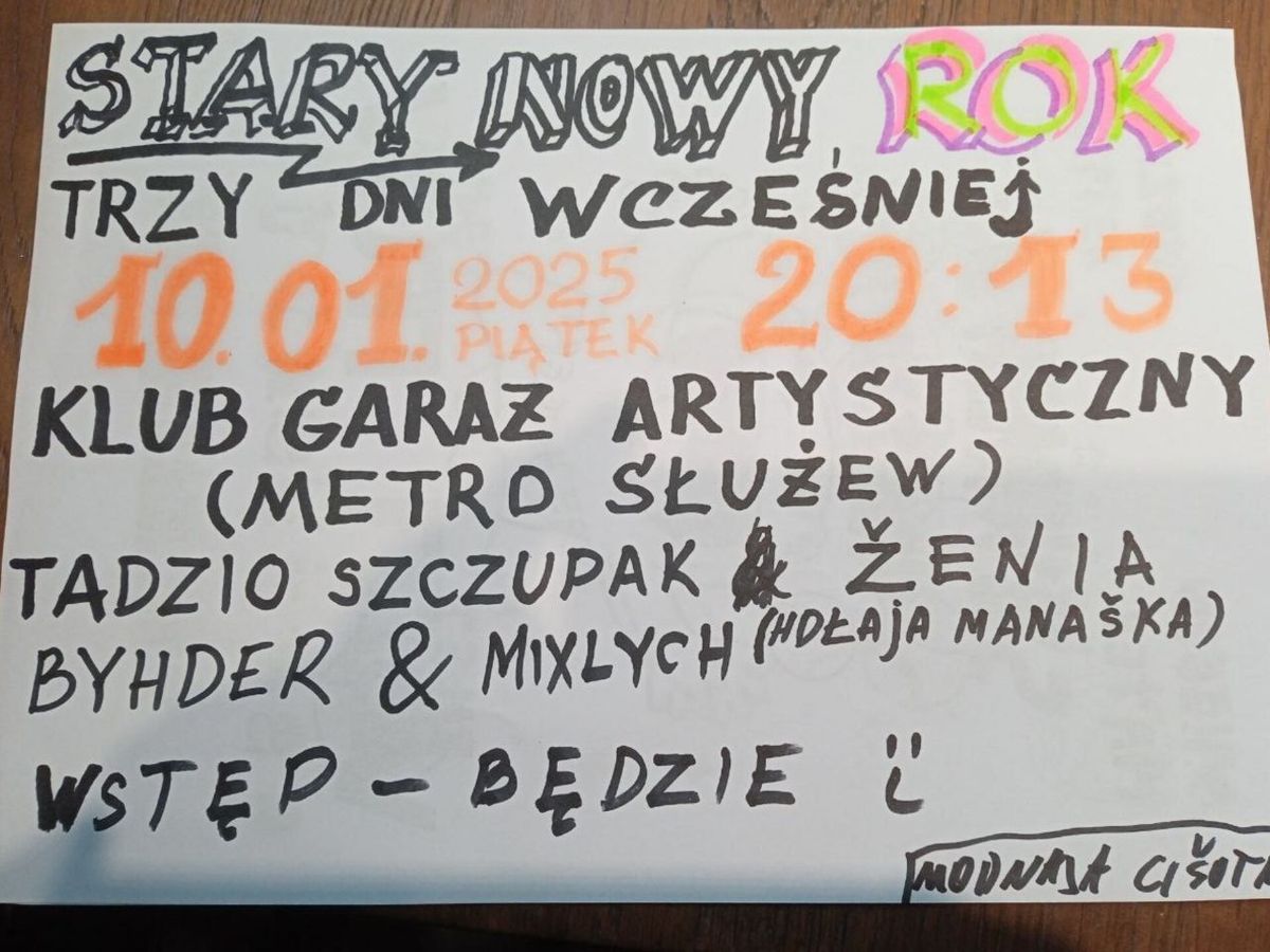 Stary Nowy Rok Trzy Dni Wcze\u015bniej 