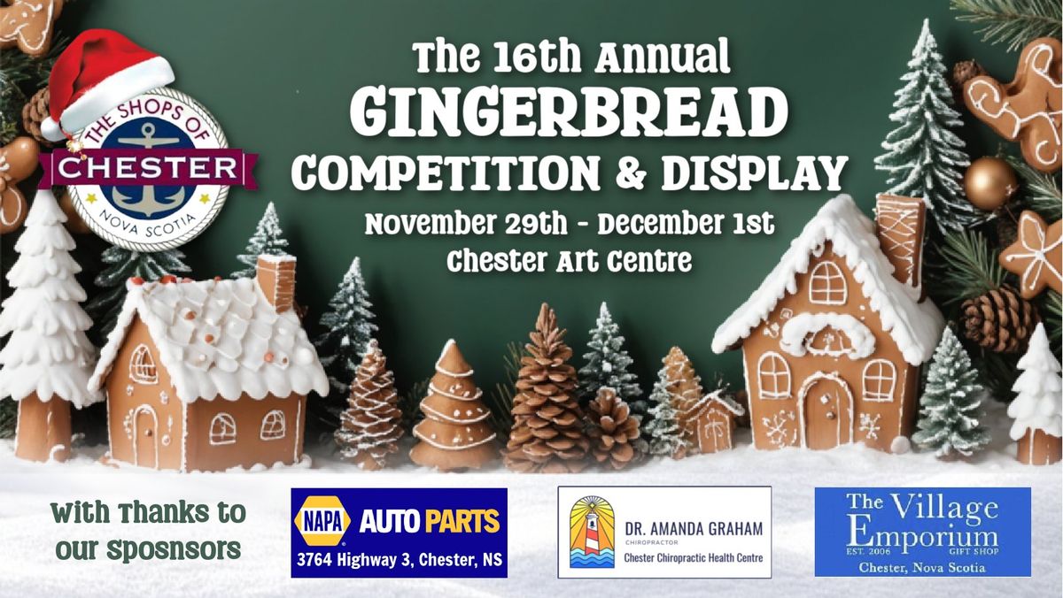 Chester Village Christmas - GINGERBREAD COMPETITION & DISPLAY