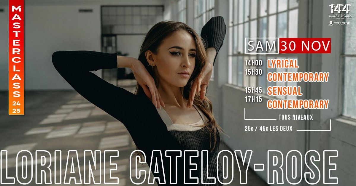 MASTERCLASS CONTEMPORARY avec Loriane Cateloy