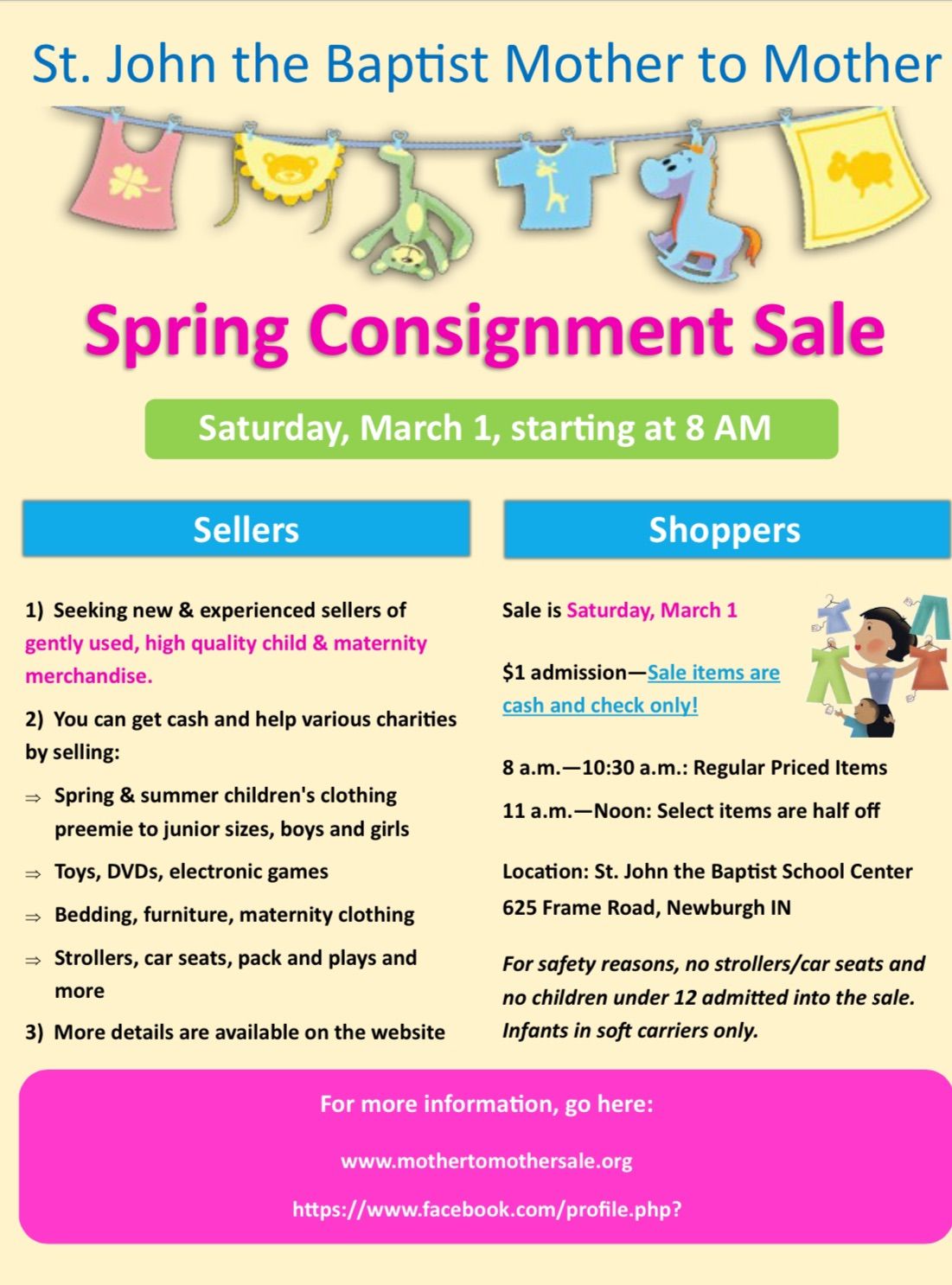 Spring\/Summer 2025 Mother to Mother Consignment Sale