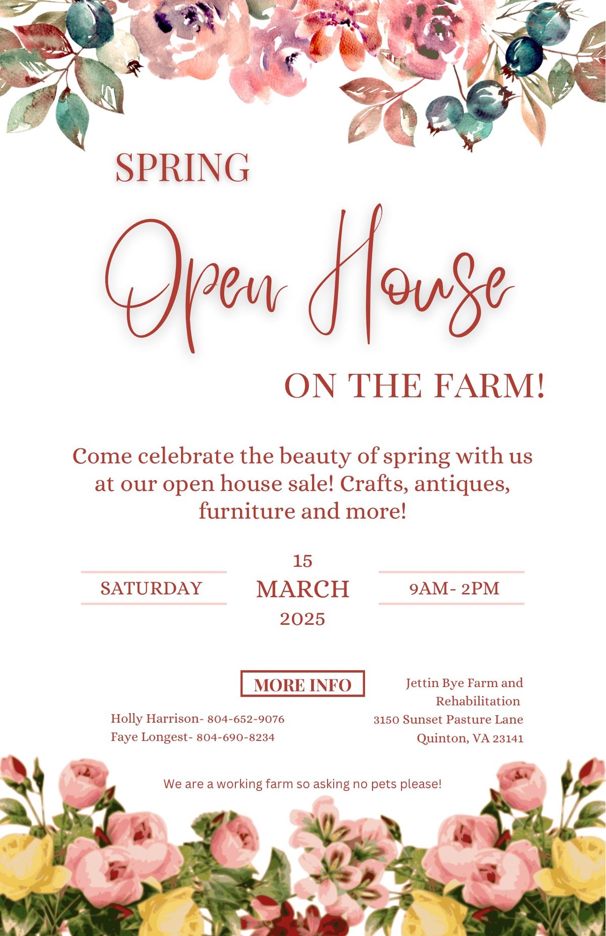 Spring Open House on the Farm!