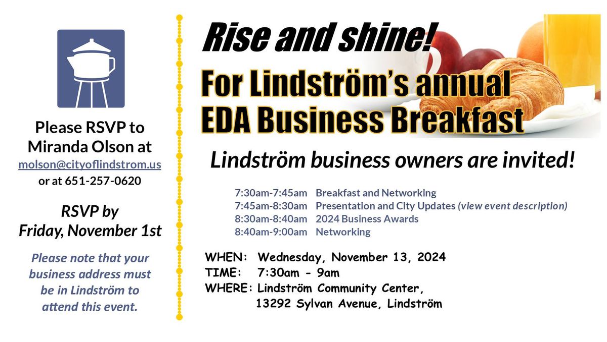 Lindstr\u00f6m EDA Business Breakfast