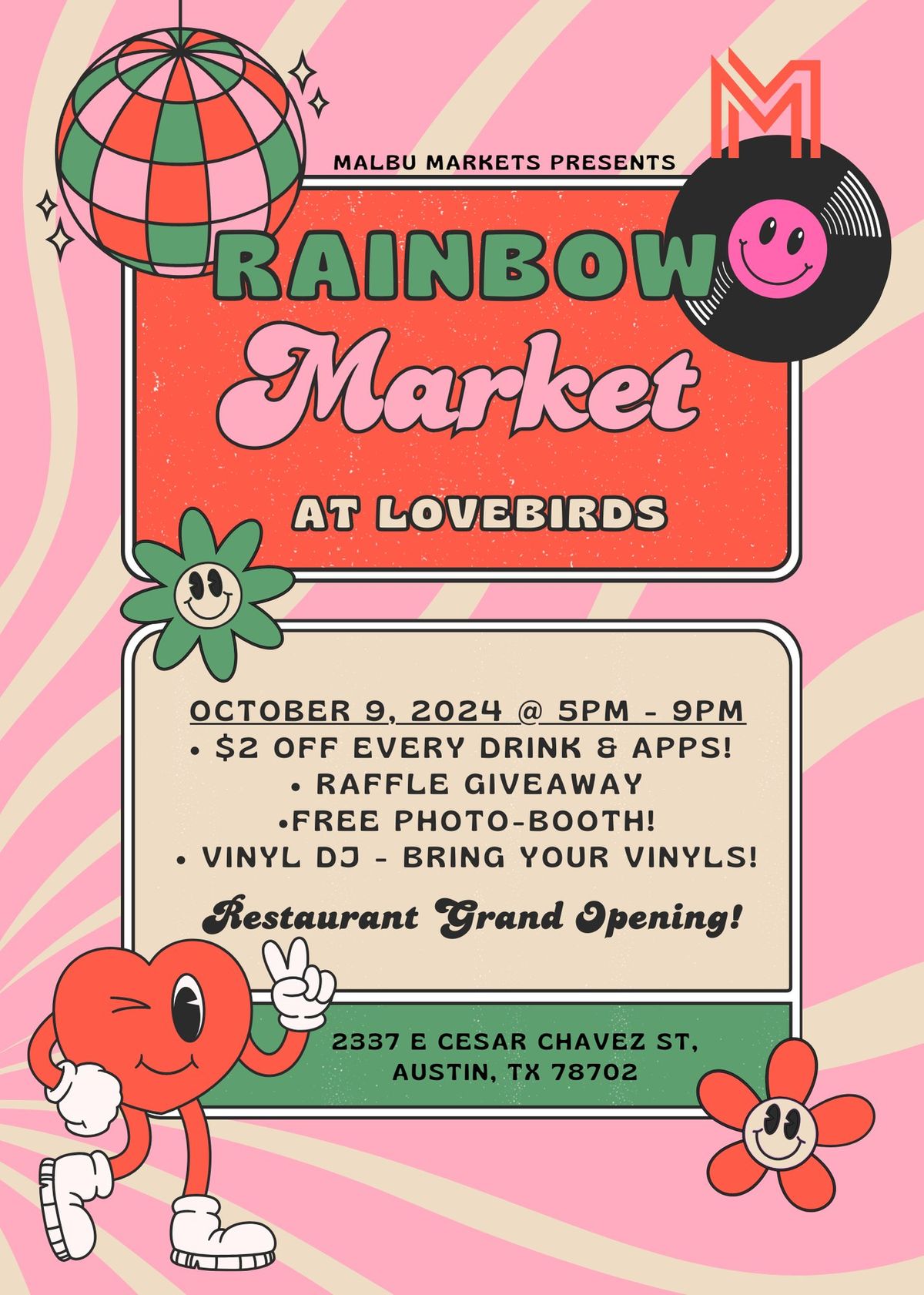 Rainbow Market at Lovebirds