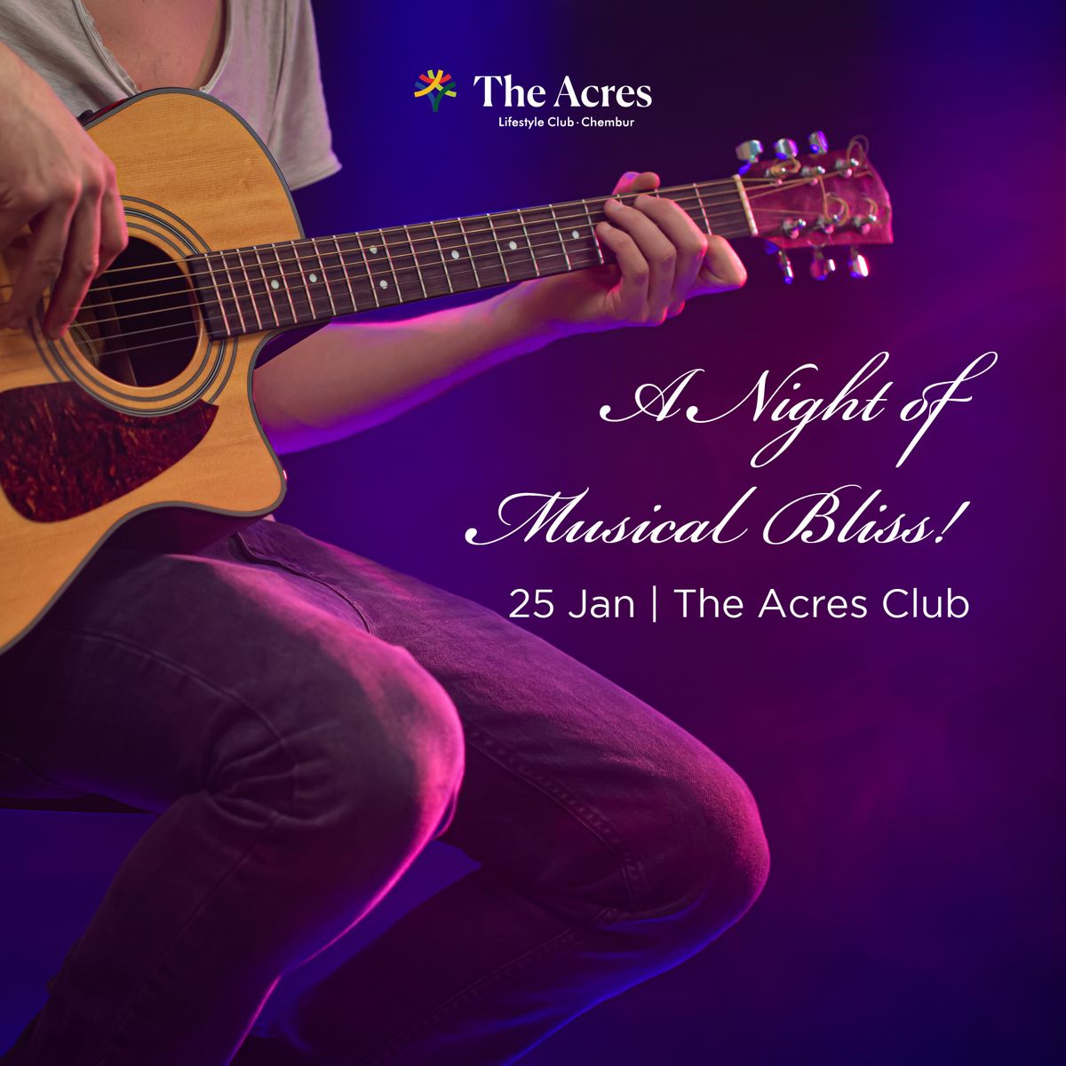 Musical Night on 25th Jan at The Acres Club