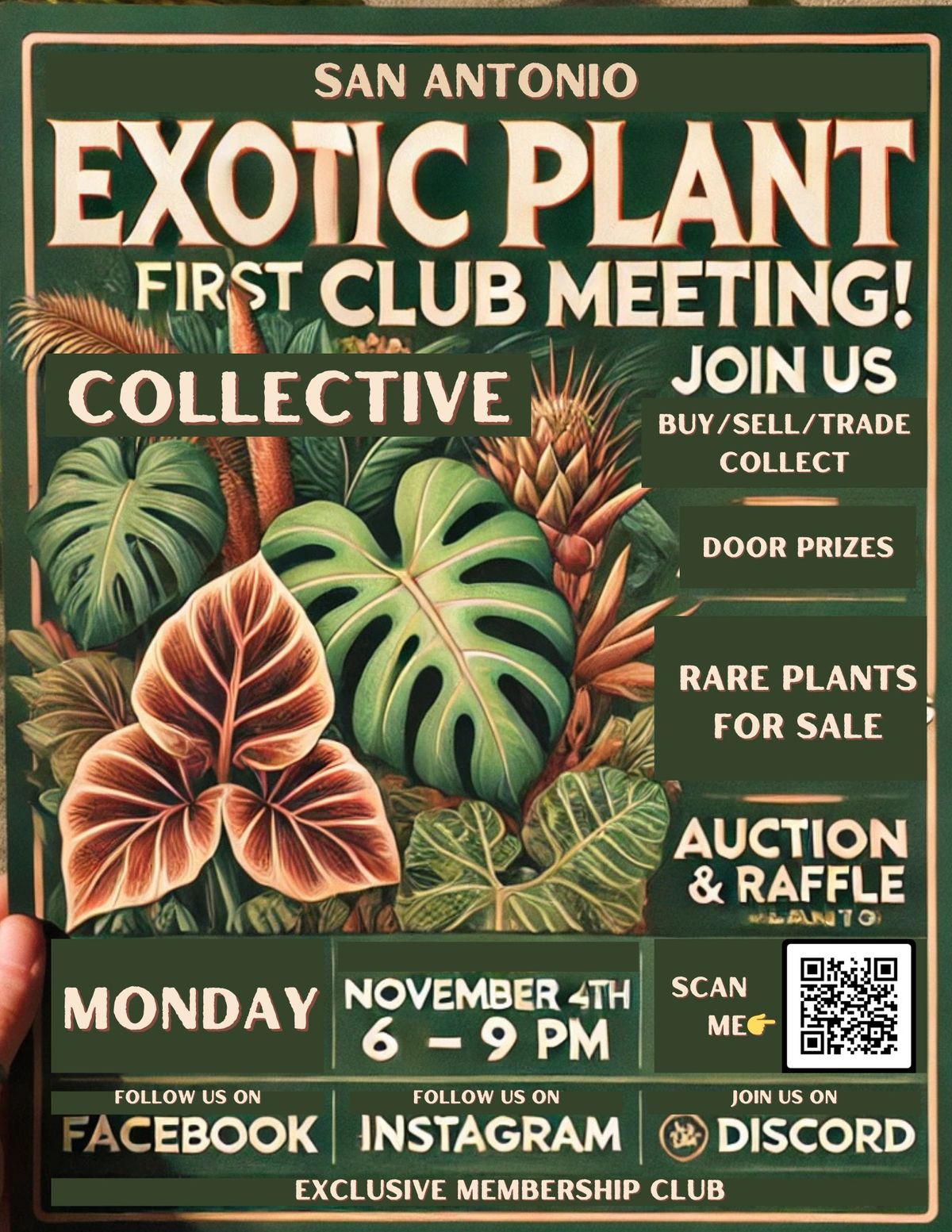 Membership Drive and Exotic Plant Sale