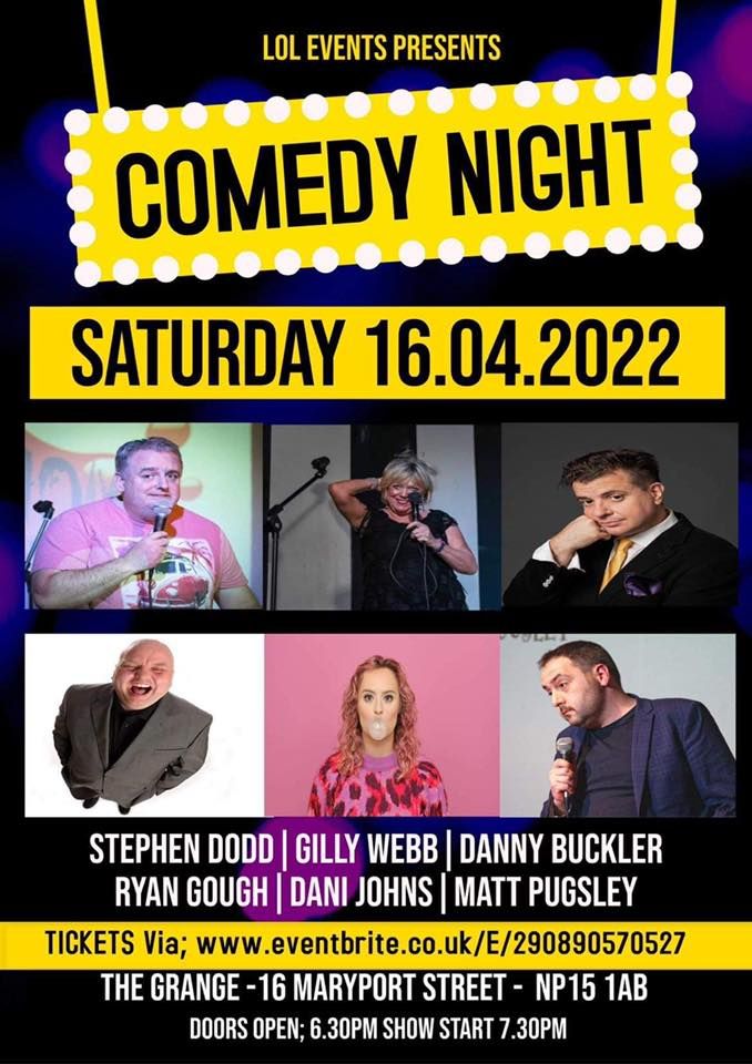 Standup Comedy Evening- PRO COMICS!, Usk, Abergavenny, 16 April 2022