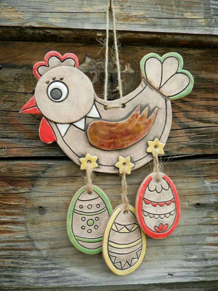 What the Cluck - Clay Chicken Windchimes