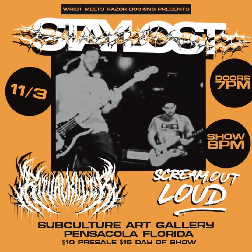 Stay Lost, Ritual Killer, and Scream Out Loud at Subculture 11\/03