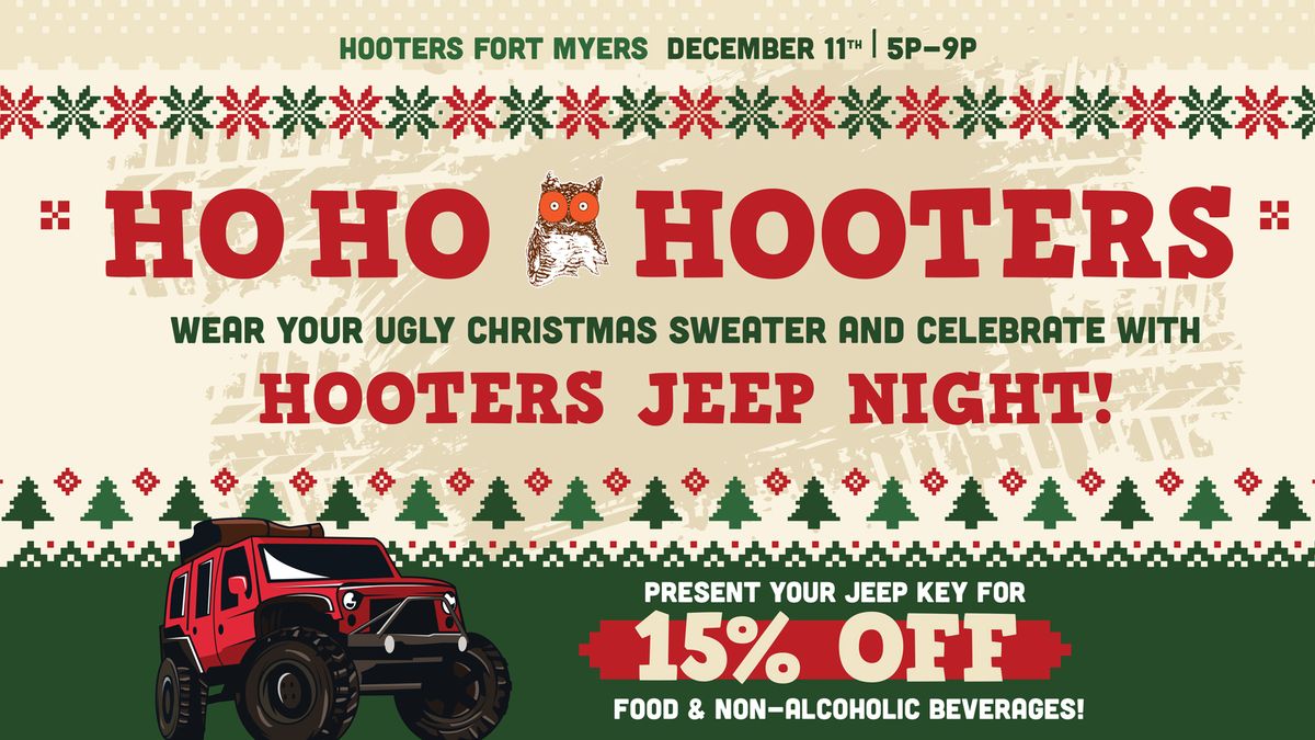 Ugly Christmas Sweater December Jeep Night!