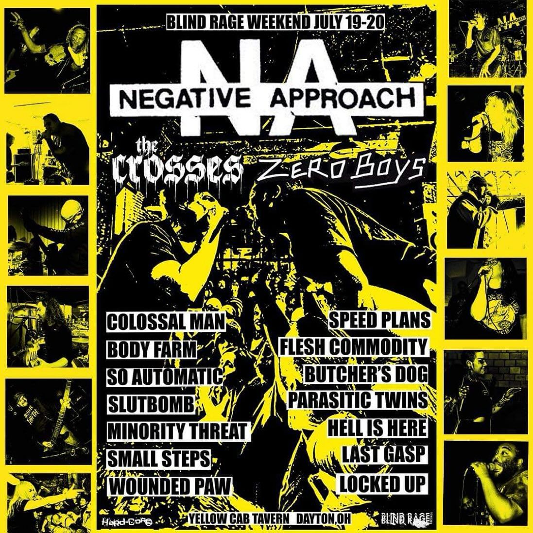 BLIND RAGE WEEKEND! W\/ Negative Approach, The Crosses, Zero Boys, & more!