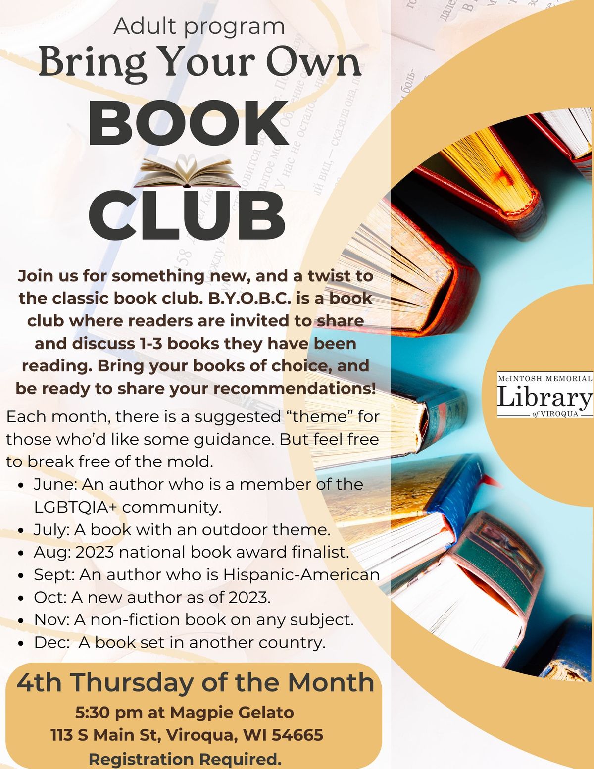 Bring Your Own Book Club (B.Y.O.B.C.)