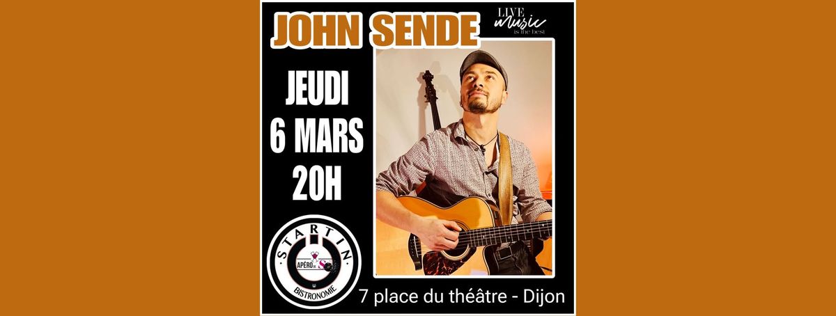 John Sende en solo guitare voix 