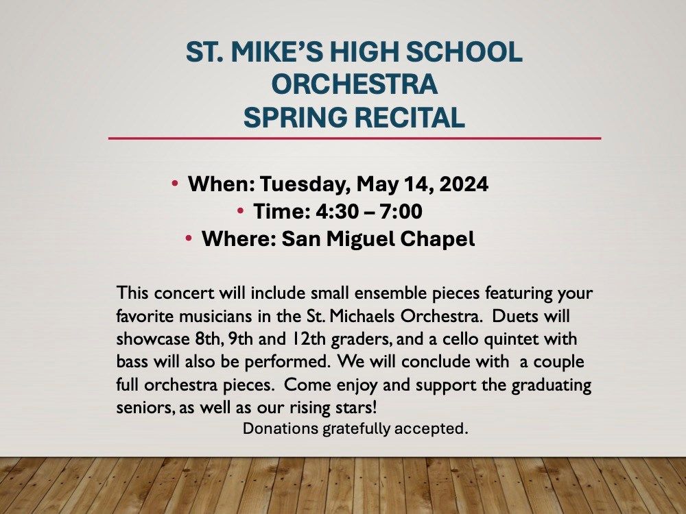 Saint Michael's High School Orchestra