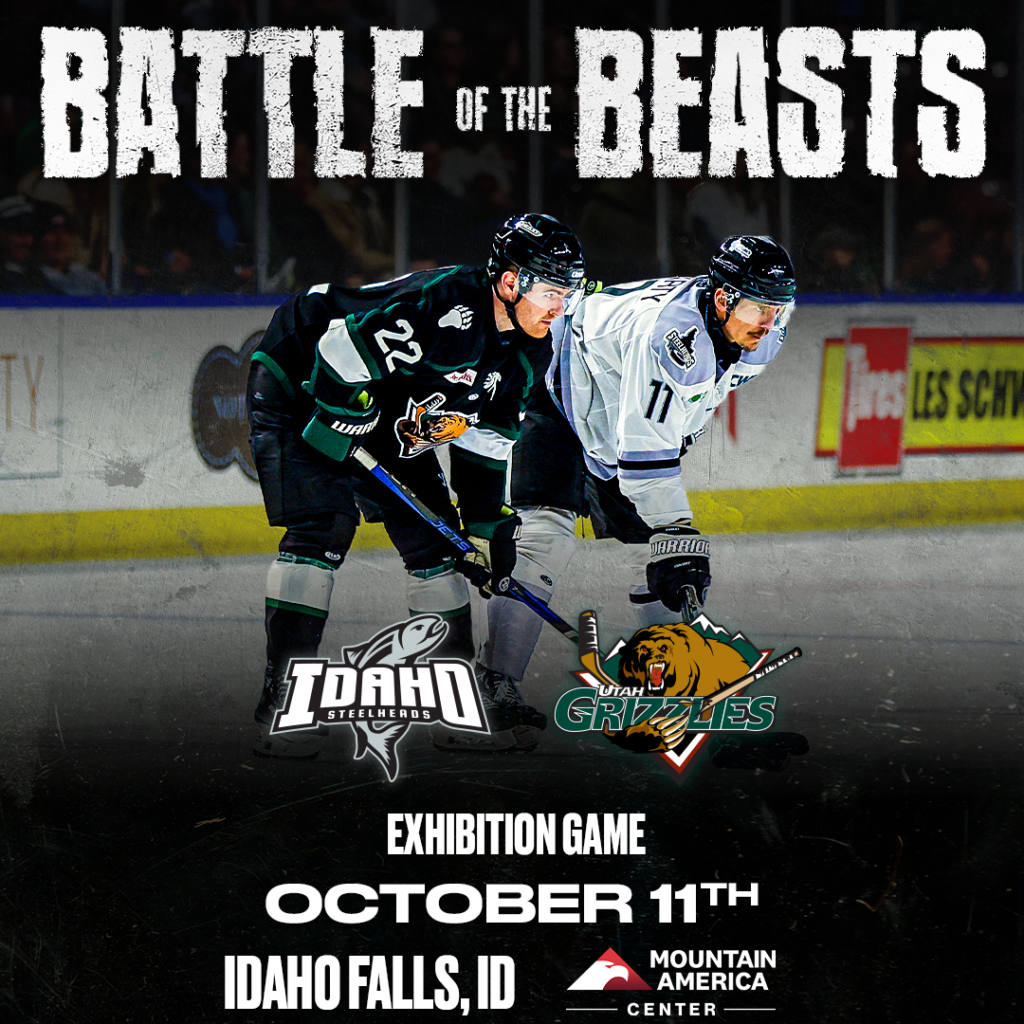 Utah Grizzlies vs. Idaho Steelheads at Idaho Central Arena
