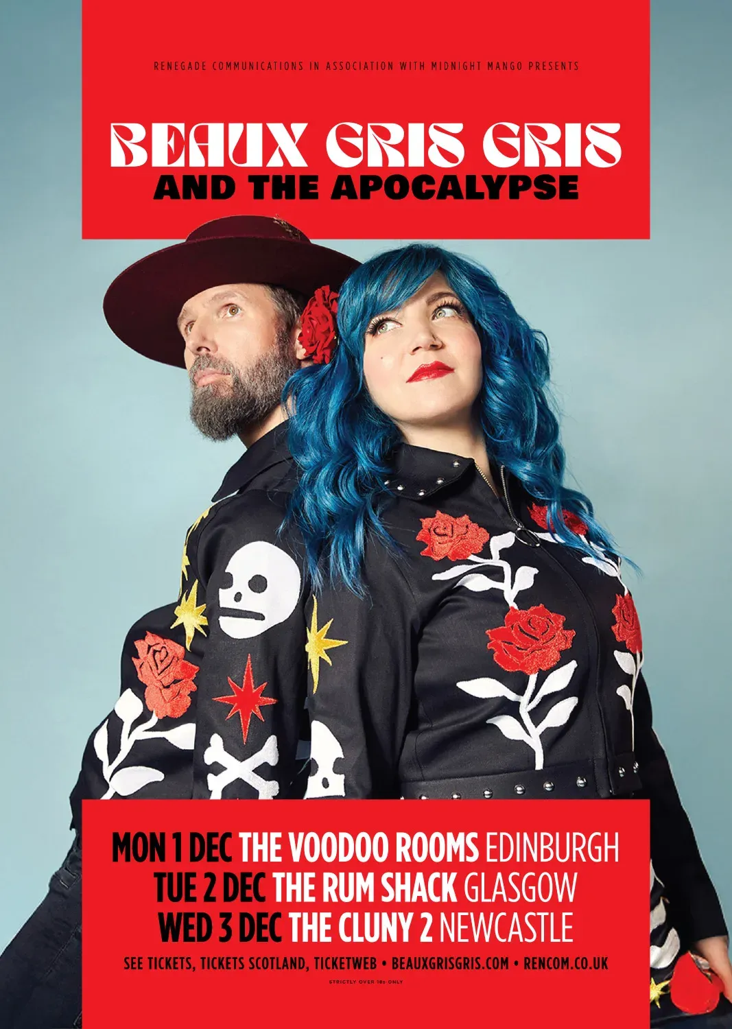 Beaux Gris Gris & The Apocalypse Newcastle upon Tyne Tickets