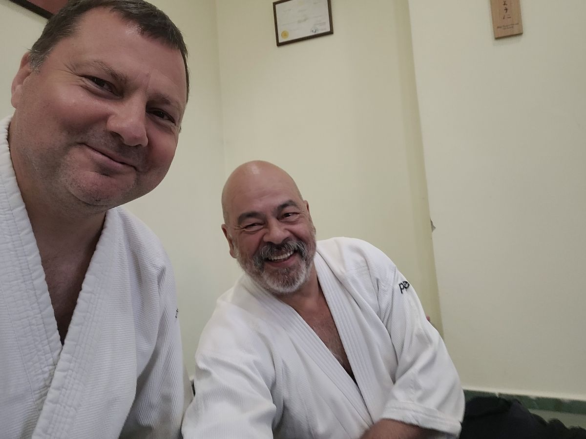 Peter Spangfort 7dan Aikikai Shihan t\u00e1bor a Mori dojoban.