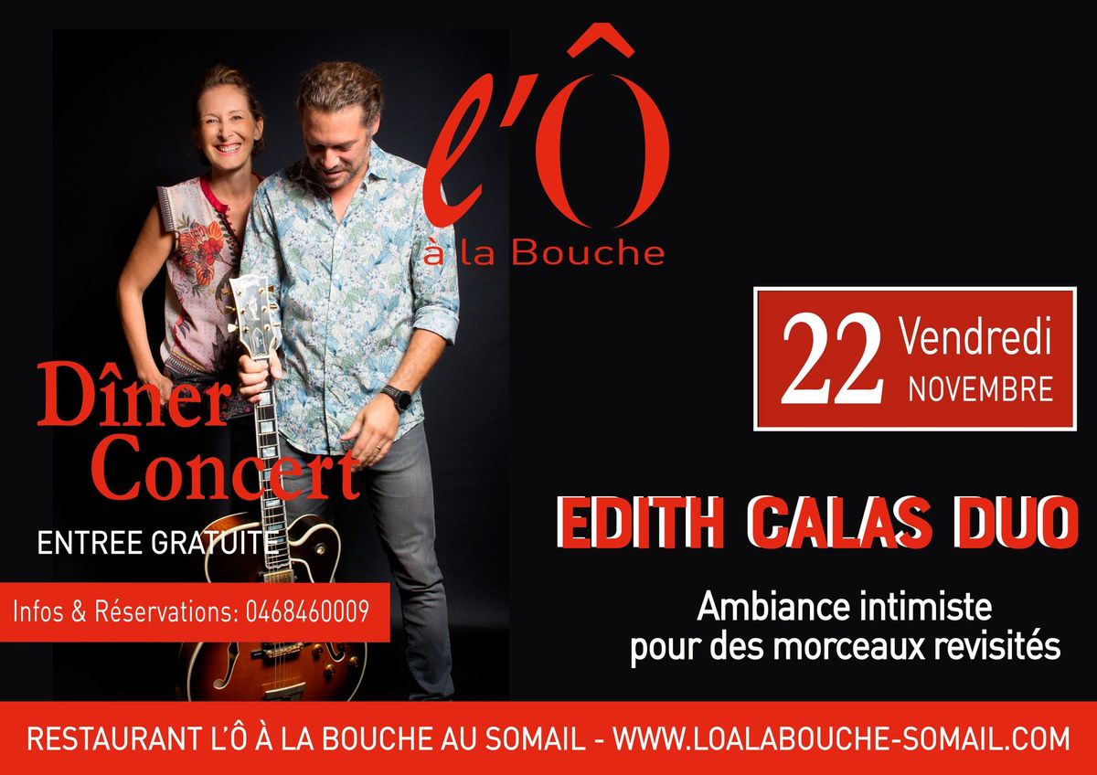 D\u00eener-concert avec Edith Calas duo 