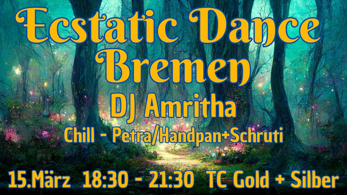 Ecstatic Dance Bremen - DJ Amritha - Chill Konzert\/Petra\/Handpan & Schrutibox