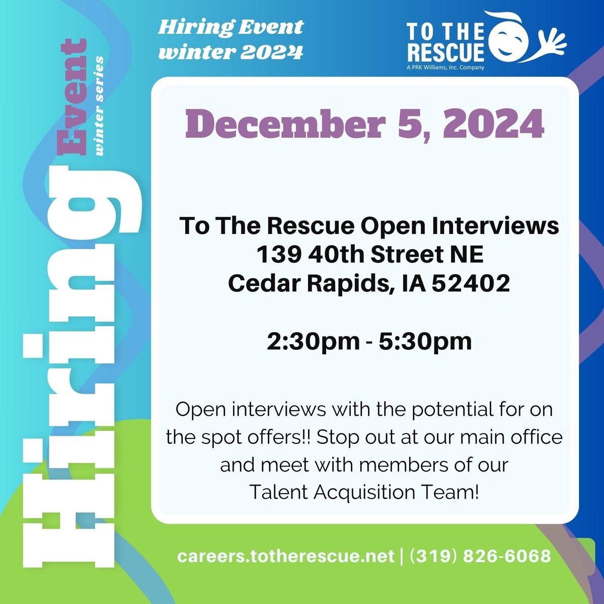 To The Rescue Open Interviews